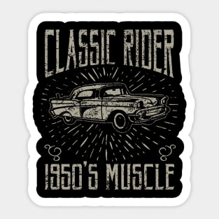 Classic 1950's Muscle Car Sticker